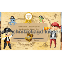 Piraten Schatzuche - Schnitzeljagd zum Ausdrucken (4-7 Jahre) - schnitzeljagd-kinder