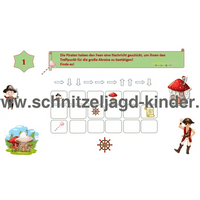 PIRATEN- UND FEEN-SCHNITZELJAGD-4-5 JAHREN - SCHNITZELJAGD AUFGABEN ZUM AUSDRUCKEN PDF - schnitzeljagd-kinder