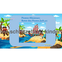 PIRATENSCHATZSUCHE: DER VERLORENE SCHATZ! UND DIE ENTFÜHRUNG VON PIRAT JACK. 4-5 JAHREN - schnitzeljagd-kinder