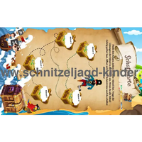 PIRATENSCHATZSUCHE: DER VERLORENE SCHATZ! UND DIE ENTFÜHRUNG VON PIRAT JACK. 4-5 JAHREN - schnitzeljagd-kinder