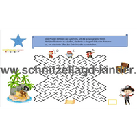 PIRATENSCHATZSUCHE: DER VERLORENE SCHATZ! UND DIE ENTFÜHRUNG VON PIRAT JACK. 4-5 JAHREN - schnitzeljagd-kinder