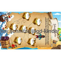 Piratenschatzsuche: Der verlorene Schatz! Und die Entführung von Pirat Jack.-6-7+ Jahren - schnitzeljagd-kinder