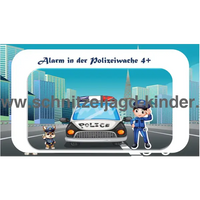 Polizei Schnitzeljagd - SCHATZSUCHE 4-5 JAHREN