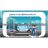 Polizei Schnitzeljagd - SCHATZSUCHE 4-5 JAHREN - SCHNITZELJAGD AUFGABEN ZUM AUSDRUCKEN PDF - schnitzeljagd-kinder