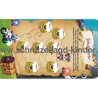 Polizei Schnitzeljagd - SCHATZSUCHE 4-5 JAHREN - SCHNITZELJAGD AUFGABEN ZUM AUSDRUCKEN PDF - schnitzeljagd-kinder
