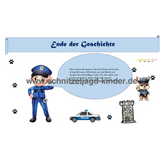 Polizei Schnitzeljagd - SCHATZSUCHE 4-5 JAHREN