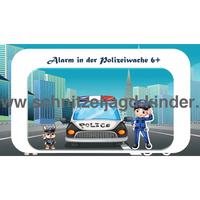 Polizei Schnitzeljagd - SCHATZSUCHE 6-7 JAHREN