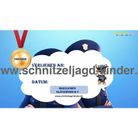 Polizei Schnitzeljagd - SCHATZSUCHE 6-7 JAHREN