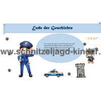 Polizei Schnitzeljagd - SCHATZSUCHE 6-7 JAHREN