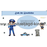 Polizei Schnitzeljagd - SCHATZSUCHE 6-7 JAHREN