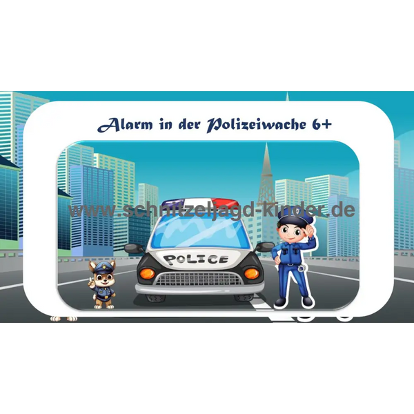 Polizei Schnitzeljagd - SCHATZSUCHE 6-7 JAHREN