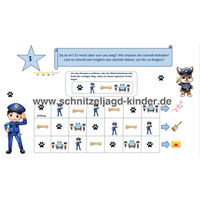 Polizei Schnitzeljagd - SCHATZSUCHE 8+ JAHREN - SCHNITZELJAGD AUFGABEN ZUM AUSDRUCKEN PDF-schnitzeljagd-kinder