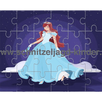 PRINZESSIN - 2 - 24-TEILIGE PUZZLE ZUM THEMA PRINZESSIN PUZZLE ZUM AUSDRUCKEN. - schnitzeljagd-kinder