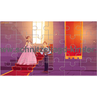 Prinzessin - 24-teilige Puzzle zum Thema Prinzessin puzzle zum ausdrucken. - schnitzeljagd-kinder