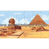 PUZZLE ÄGYPTE- 24-TEILIGES PUZZLE ZUM AUSDRUCKEN ÜBER DAS THEMA ÄGYPTE - schnitzeljagd-kinder
