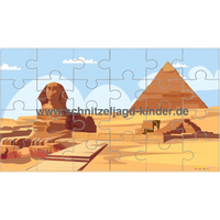 PUZZLE ÄGYPTE- 24-TEILIGES PUZZLE ZUM AUSDRUCKEN ÜBER DAS THEMA ÄGYPTE-schnitzeljagd-kinder