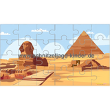 PUZZLE ÄGYPTE- 24-TEILIGES PUZZLE ZUM AUSDRUCKEN ÜBER DAS THEMA ÄGYPTE-schnitzeljagd-kinder
