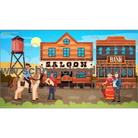 Puzzle Cowboy - 24-teiliges Puzzle mit dem Thema Cowboy zum Ausdrucken. - schnitzeljagd-kinder