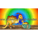 PUZZLE DINOSAURIER- 24-TEILIGES PUZZLE ZUM AUSDRUCKEN ÜBER DAS THEMA DINOSAURIER. - schnitzeljagd-kinder