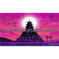 PUZZLE JAPAN- 24-TEILIGES PUZZLE ZUM AUSDRUCKEN ÜBER DAS THEMA JAPAN - schnitzeljagd-kinder