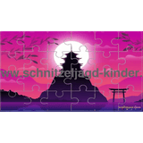 PUZZLE JAPAN- 24-TEILIGES PUZZLE ZUM AUSDRUCKEN ÜBER DAS THEMA JAPAN - schnitzeljagd-kinder