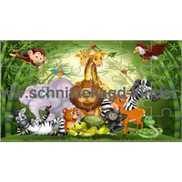 PUZZLE ZOO -2- 24-TEILIGES PUZZLE ZUM AUSDRUCKEN ÜBER DAS THEMA ZOO - schnitzeljagd-kinder