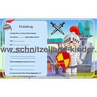 Ritter Schatzsuche - Schnitzeljagd Zum Ausdrucken (4-7 Jahre) - schnitzeljagd-kinder