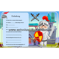 Ritter Schatzsuche - Schnitzeljagd zum Ausdrucken (4-7 Jahre)-schnitzeljagd-kinder