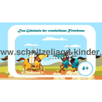 Ritter-Schnitzeljagd für Kinder (4-5 Jahre)- SCHNITZELJAGD AUFGABEN ZUM AUSDRUCKEN PDF - schnitzeljagd-kinder