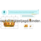 Ritter-Schnitzeljagd für Kinder (4-5 Jahre)- SCHNITZELJAGD AUFGABEN ZUM AUSDRUCKEN PDF - schnitzeljagd-kinder