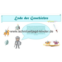 Ritter-Schnitzeljagd für Kinder (4-5 Jahre)- SCHNITZELJAGD AUFGABEN ZUM AUSDRUCKEN PDF-schnitzeljagd-kinder