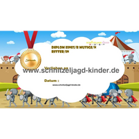 Ritter-Schnitzeljagd für Kinder (4-5 Jahre)- SCHNITZELJAGD