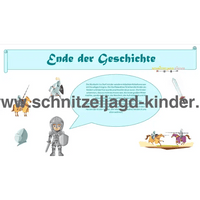 Ritter-Schnitzeljagd für Kinder (8Jahre)- SCHNITZELJAGD AUFGABEN ZUM AUSDRUCKEN PDF - schnitzeljagd-kinder