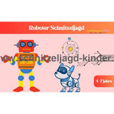 Roboter Schatzsuche – Schnitzeljagd Zum Ausdrucken - schnitzeljagd-kinder