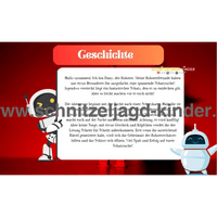Roboter Schatzsuche – Schnitzeljagd Zum Ausdrucken - schnitzeljagd-kinder