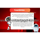 Roboter Schatzsuche – Schnitzeljagd Zum Ausdrucken - schnitzeljagd-kinder