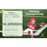 Rugby Einladungskarte Für Kindergeburtstag Vorlage zum Ausdrucken - schnitzeljagd-kinder
