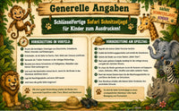 Safari Schatzsuche - schnitzeljagd-kinder