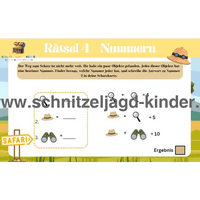 Safari Schatzsuche – Schnitzeljagd Aufgaben Zum Ausdrucken - schnitzeljagd-kinder