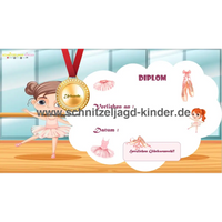 Schatzsuche ballerina kindergeburtstag -4-5 JAHREN