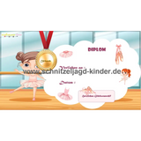 Schatzsuche ballerina kindergeburtstag -4-5 JAHREN