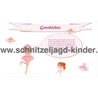 Schatzsuche ballerina kindergeburtstag -4-5 JAHREN - SCHNITZELJAGD AUFGABEN ZUM AUSDRUCKEN PDF - schnitzeljagd-kinder