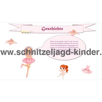 Schatzsuche ballerina kindergeburtstag -6-7 JAHREN - SCHNITZELJAGD AUFGABEN ZUM AUSDRUCKEN PDF-schnitzeljagd-kinder
