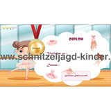 Schatzsuche ballerina kindergeburtstag -6-7 JAHREN