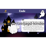Schatzsuche Geisterhaus zum ausdrucken - schnitzeljagd-kinder