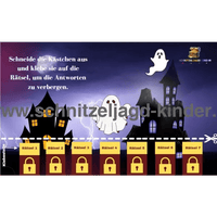 Schatzsuche Geisterhaus zum ausdrucken - schnitzeljagd-kinder