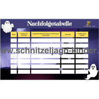 Schatzsuche Geisterhaus zum ausdrucken - schnitzeljagd-kinder