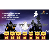 Schatzsuche Geisterhaus zum ausdrucken-schnitzeljagd-kinder