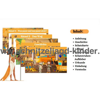 SCHATZSUCHE IN ÄGYPTEN - SCHNITZELJAGD IN ÄGYPTEN- 5-8 JAHREN - schnitzeljagd aufgaben zum ausdrucken pdf - schnitzeljagd-kinder