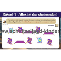 Schatzsuche Orientalische Reise Schnitzeljagd Zum Ausdrüken 4-8 Jahren - schnitzeljagd-kinder